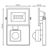 Прожектор светодиодный Elementary 10Вт 6500К IP65 850лм 175-265В ДО с датчиком движения черн. GAUSS 628511310