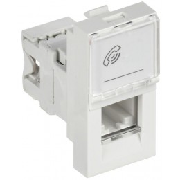 Розетка телефонная 1мод. RJ11 кат.3 механизм PRIMER IEK CKK-40D-RT1-K01
