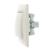 Выключатель 1-кл. СП Mira 10А IP20 со вставкой крем. LEZARD 701-0303-100