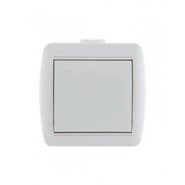 Выключатель 1-кл. ОП Nata 10А IP20 бел. LEZARD 710-0200-100