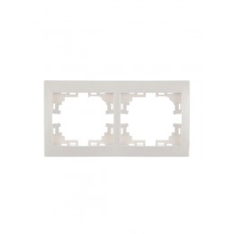 Рамка 2-м Mira горизонт. бел. LEZARD 701-0200-147