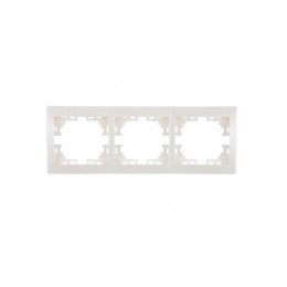 Рамка 3-м Mira горизонт. бел. LEZARD 701-0200-148