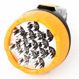 Фонарь аккумуляторный LED3815 15LED 2 режима аккум. SLA 220В пластик. черн./желт. (кор.) Ultraflash 9217