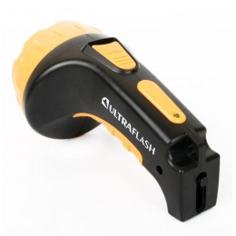 Фонарь аккумуляторный LED3815 15LED 2 режима аккум. SLA 220В пластик. черн./желт. (кор.) Ultraflash 9217