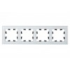 Рамка 4-м AtlasDesign Nature стекло бел. SE ATN320104
