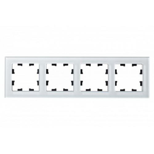 Рамка 4-м AtlasDesign Nature стекло бел. SE ATN320104