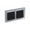 Рамка 2-м AtlasDesign Nature стекло алюм. SE ATN320302