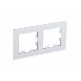 Рамка 2-м AtlasDesign Nature матов. стекло бел. SE ATN330102