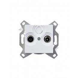 Розетка телевизионная оконечная TV/R Levit бел. ABB 2CHH083503A6003