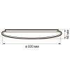 Светильник светодиодный декоративный PPB Starway-2 32Вт 4000К IP20 d320х60 настенно-потолочный бытовой JazzWay 5025493