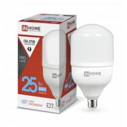 Лампа светодиодная высокомощная LED-HP-PRO 25Вт цилиндр 6500К холод. бел. E27 2380лм 230В IN HOME 4690612031064