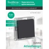 Переключатель проходной 1-кл. СП AtlasDesign Aqua 10А IP44 (сх. 6) 10AX механизм карбон SE ATN441061