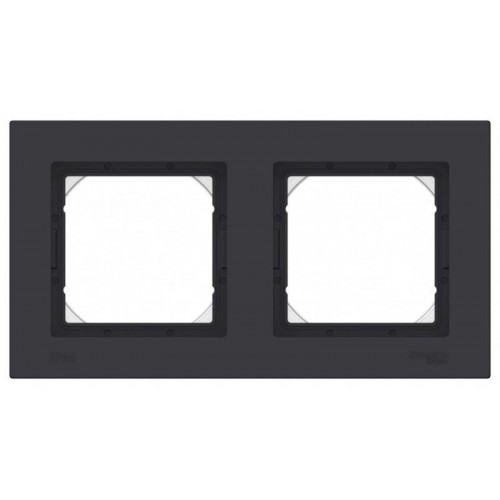 Рамка 2-м AtlasDesign Aqua IP44 карбон SE ATN441002