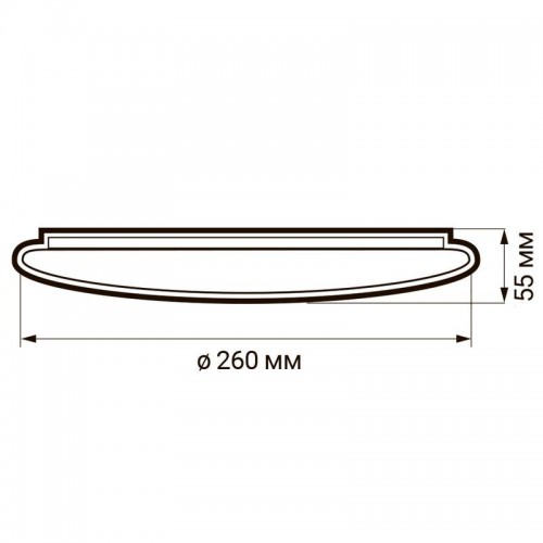 Светильник светодиодный декоративный PPB Astra-2 18Вт 4000К IP20 d260х55 настенно-потолочный бытовой JazzWay 5027008