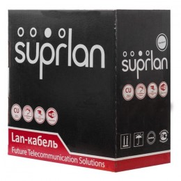 Кабель витая пара U/UTP кат.5E 4х2х0.51 solid Cu PVC In. Premium (м) SUPRLAN 01-0313-5