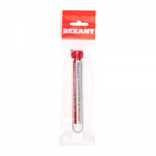 Припой без канифоли ПОС-40 10г d1.0мм (Sn40 Pb60) колба Rexant 09-3092
