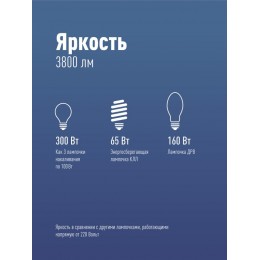 Лампа светодиодная HВтLED 40Вт 220В E27 4500К Космос LksmHWLED40WE2745