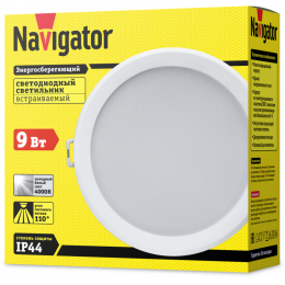 Светильник светодиодный 14 478 NDL-P3-9W-840-WH-LED 9Вт 4000К Navigator 14478