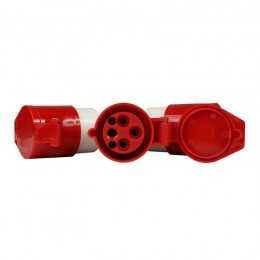 Адаптер силовой трехлучевой 1013 14 16А 6h 380AC 3P+PE IP44 КЭАЗ 235598