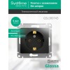 Розетка 1-м СП 1мод. Glossa 16А IP20 с заземл. механизм антрацит SE GSL000743