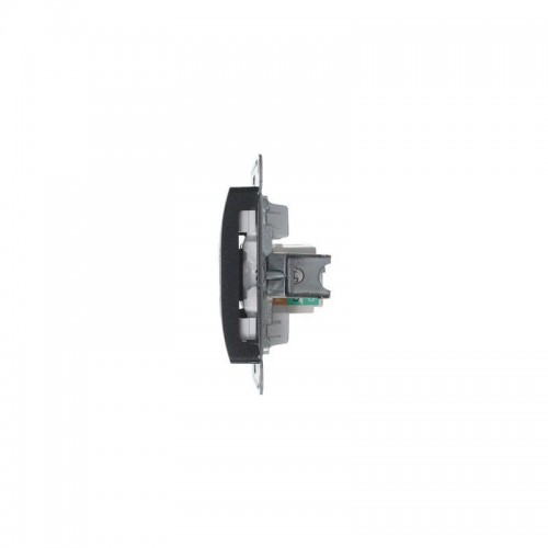 Розетка компьютерная 1-м Glossa RJ45 кат.5E механизм антрацит SE GSL000781K