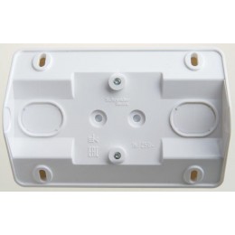 Розетка угловая 2-м ОП Этюд 16А IP20 без заземл. без защ. шторок бел. SE PA16-105B