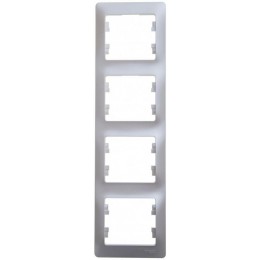 Рамка 4-м Glossa вертикал. перламутр SE GSL000608