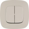 Выключатель 2-кл. СП Valena Allure 10А IP20 250В с лицев. панелью безвинтов. зажимы механизм сл. кость Leg 752805