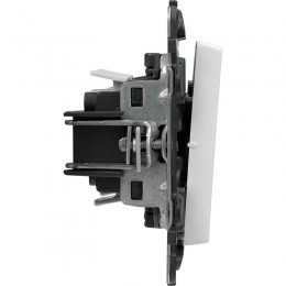 Выключатель 2-кл. СП Valena Life 10А IP20 250В 10AX с подсветкой с лицев. панелью механизм бел. Leg 752428