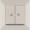 Выключатель 2-кл. СП Valena Life 10А IP20 250В 10AX с подсветкой с лицев. панелью механизм сл. кость Leg 752528