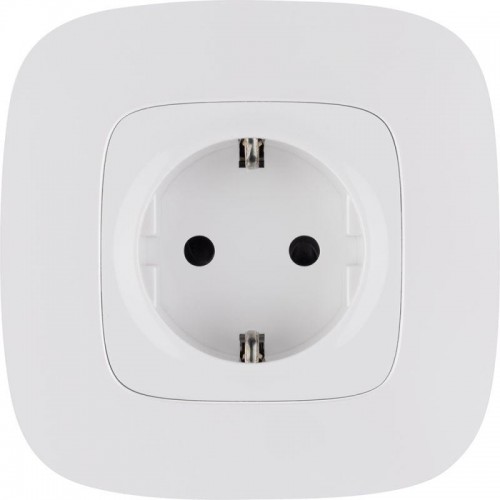 Розетка 1-м СП Valena Allure 16А IP20 250В 2P+E защ. шторки безвинтов. клеммы с лицев. панелью механизм бел. Leg 753720