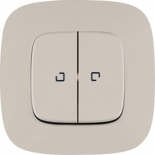 Переключатель 2-кл. СП Valena Allure 10А IP20 250В 10AX с подсветкой с лицев. панелью механизм сл. кость Leg 752809