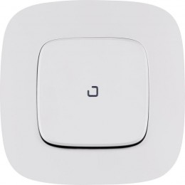 Переключатель 1-кл. СП Valena Allure 10А IP20 250В 10AX с подсветкой с лицев. панелью безвинтов. зажимы механизм бел. Leg 752726