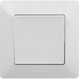 Выключатель 1-кл. СП Valena Life 10А IP20 250В 10AX с лицев. панелью безвинтов. зажимы механизм бел. Leg 752401