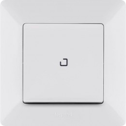 Выключатель 1-кл. СП Valena Life 10А IP20 250В 10AX с подсветкой с лицев. панелью механизм бел. Leg 752410