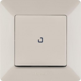 Выключатель 1-кл. СП Valena Life 10А IP20 250В 10AX с подсветкой с лицев. панелью механизм сл. кость Leg 752510