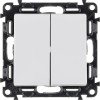 Переключатель 2-кл. СП Valena Life 10А IP20 250В с лицев. панелью безвинтов. зажимы механизм бел. Leg 752408