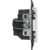 Розетка 1-м СП Valena Life 16А IP2X 250В 2P+E безвинтов. клеммы с лицев. панелью механизм бел. Leg 753421