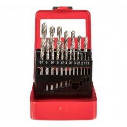 Набор сверл по металлу 1-10мм (через 0.5мм) HSS металл.коробка цилиндрический хвостовик Вихрь 73/10/6/18