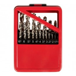 Набор сверл по металлу 1-10мм (через 0.5мм) HSS металл.коробка цилиндрический хвостовик Вихрь 73/10/6/18