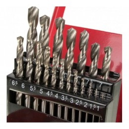 Набор сверл по металлу 1-10мм (через 0.5мм) HSS металл.коробка цилиндрический хвостовик Вихрь 73/10/6/18