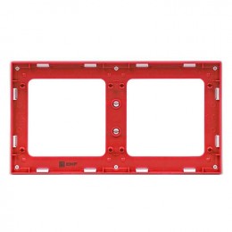 Рамка 2-м Стокгольм бел. с линией цвета красн. PROxima EKF EXM-G-305-20