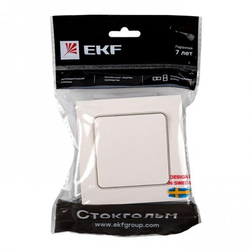 Выключатель 1-кл. Стокгольм 10А бел. PROxima EKF EXV10-021-10