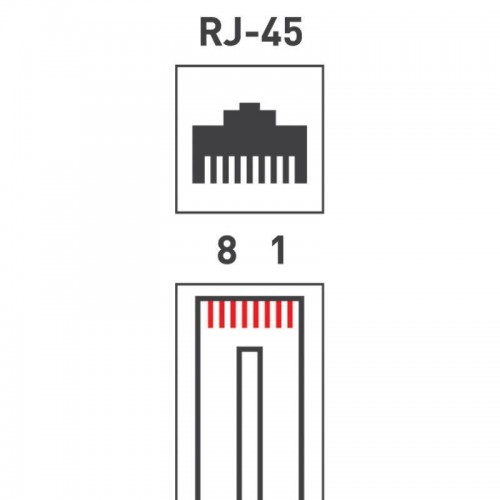 Джек компьютерный RJ45 (8P8C) кат.5E (уп.100шт) Rexant 05-1021