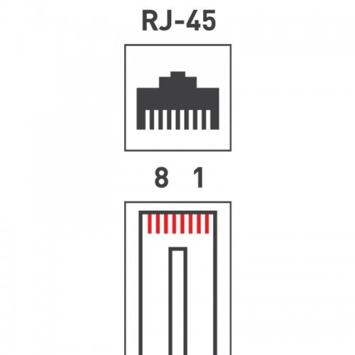 Разъем RJ45 8P8C кат.5E UTP (уп.100шт) PROCONNECT 05-1021-3