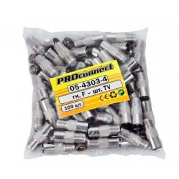 Переходник F-TV (03-083) (уп.100шт) PROCONNECT 05-4303-4