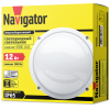 Светильник светодиодный 94 826 NBL-R1-12-4K-WH-IP65-LED 12Вт 4000К IP65 960лм ЖКХ круг алюм. бел. (аналог НПП 1101) Navigator 94826