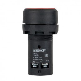 Кнопка SW2C-11 возвратная кр. NO+NC EKF sw2c-11s-r