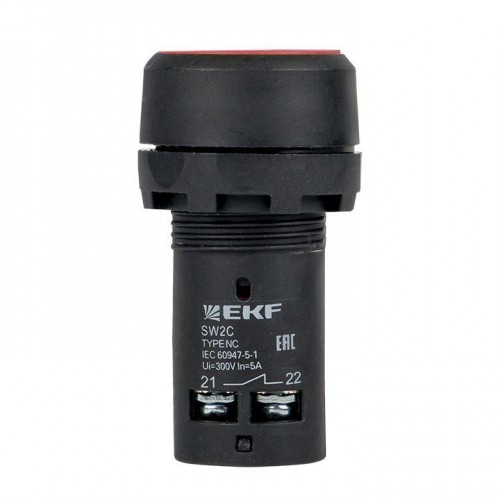 Кнопка SW2C-11 возвратная кр. NO+NC EKF sw2c-11s-r