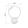 Лампа светодиодная 2Вт шар d45 5LED красн. E27 Neon-Night 405-112